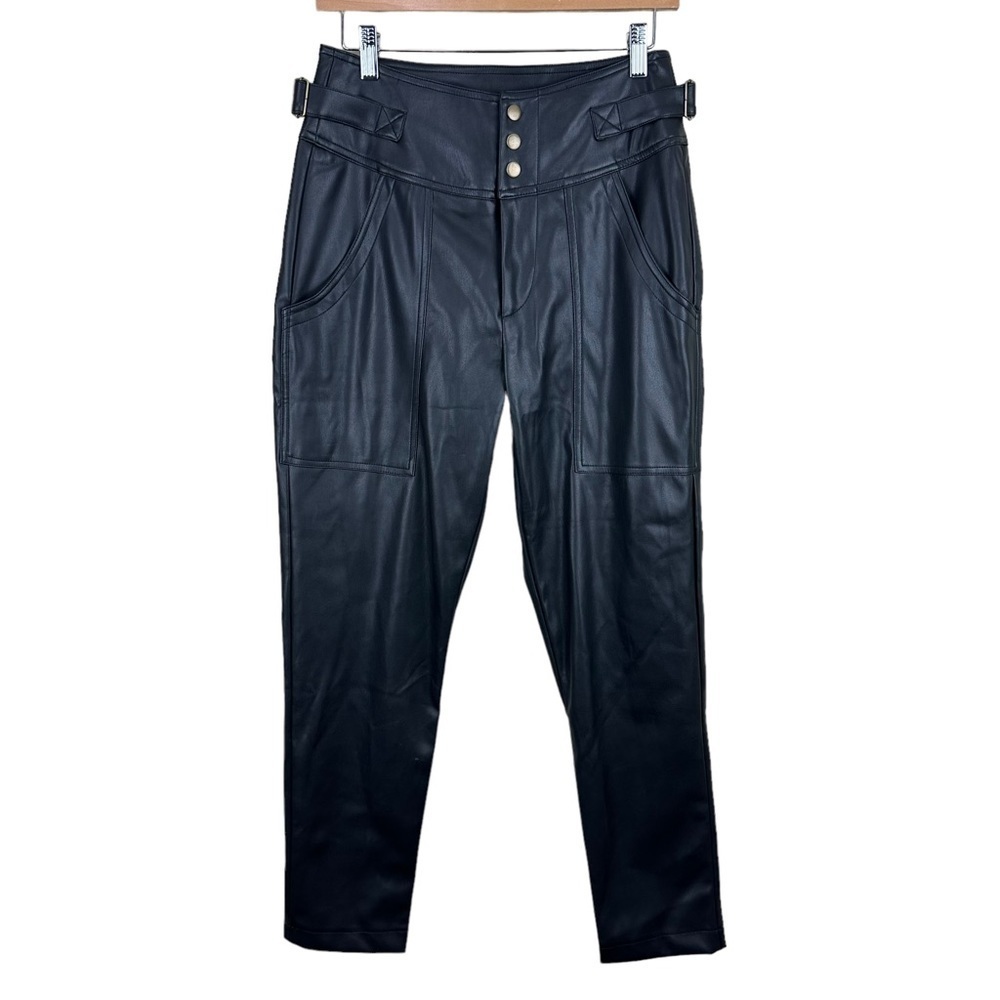 NWT Young Fabulous & Broke High Rise Utility Vegan Leather Pants Size Small